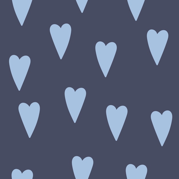 Cute hearts seamless pattern