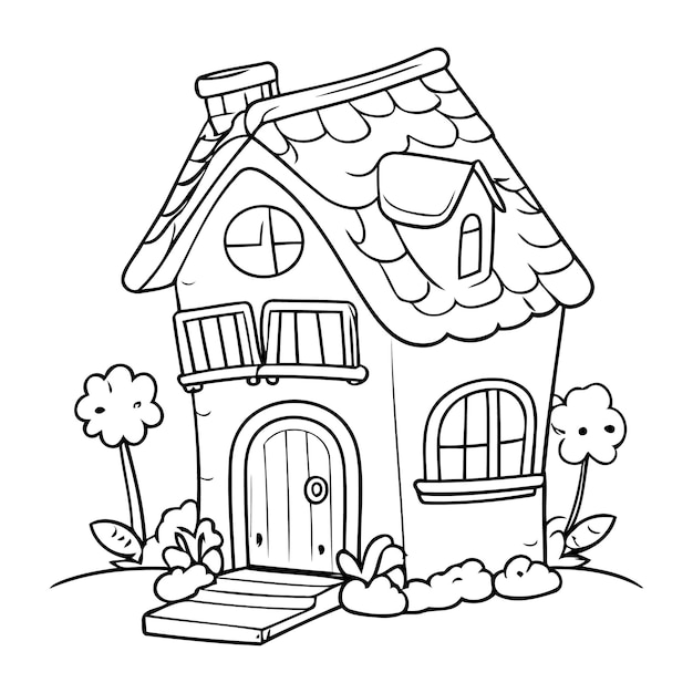 Картинки домик для детей распечатать How To Draw An Easy House