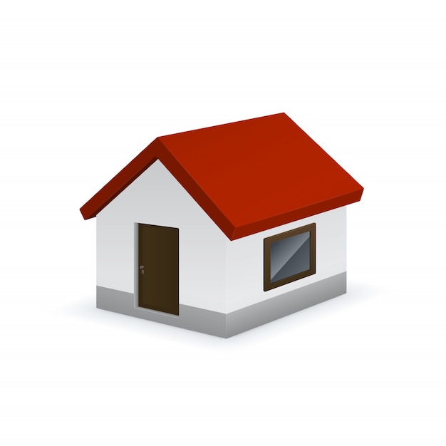 Vector cute house icon