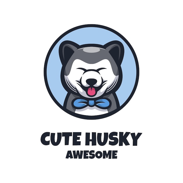 Cute Husky Logo