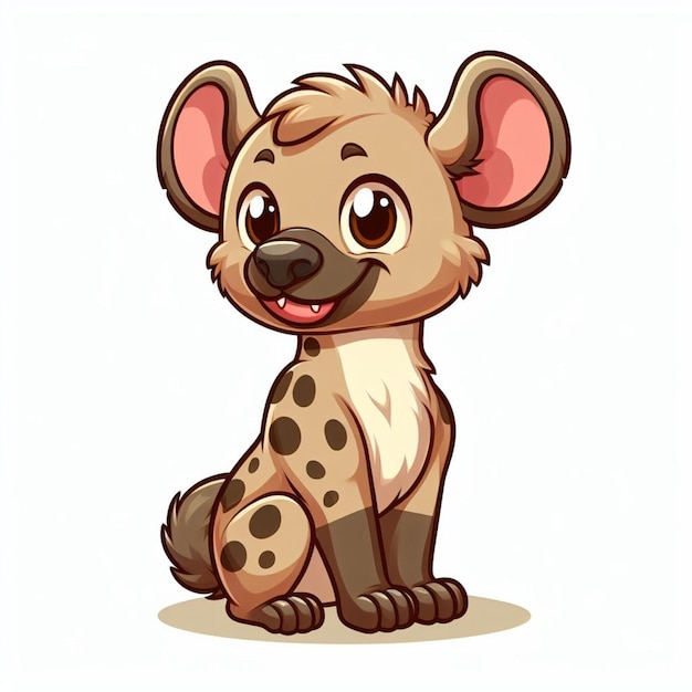 Cute hyena vector illustrazione di cartoni animati