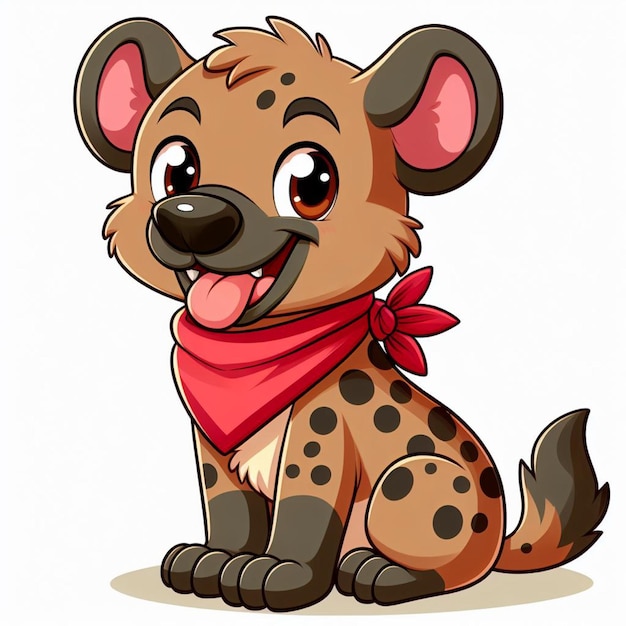 Cute Hyena Vector Cartoon illustration