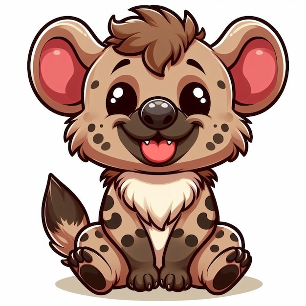 Cute Hyena Vector Cartoon illustration