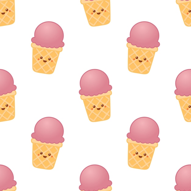 Cute ice cream pattern