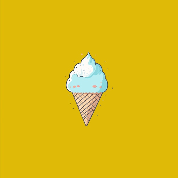 A cute ice cream vector ice cream art work