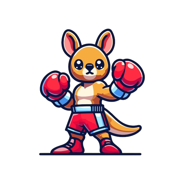 Символический персонаж кенгуру-боксер