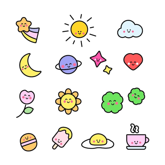 Cute icon set