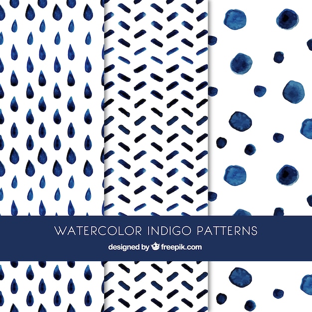 Cute indigo patterns