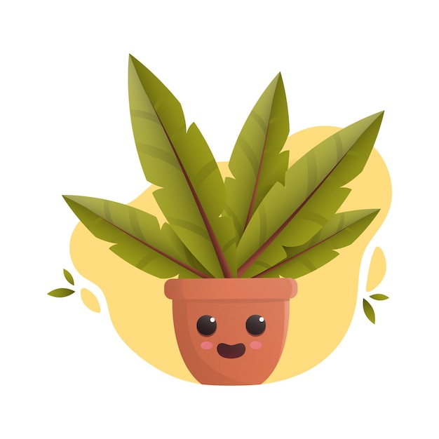 Cute indoor potted plant