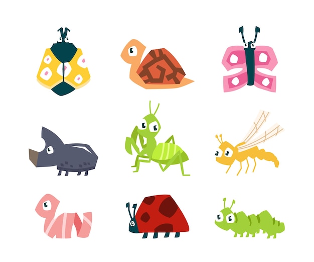 Cute insects illustration