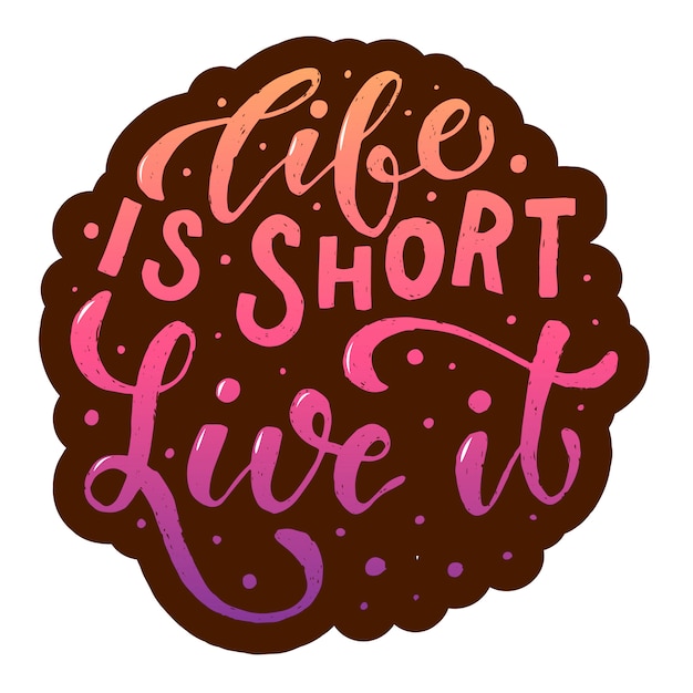 Vector cute inspirational quote for prints and posters