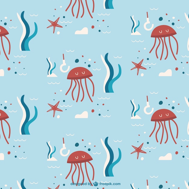 Cute jellyfish pattern