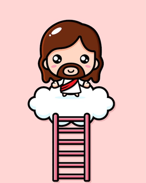 Vector cute jesus christ   design