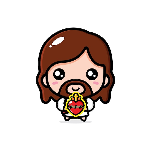 cute jesus christ vector design