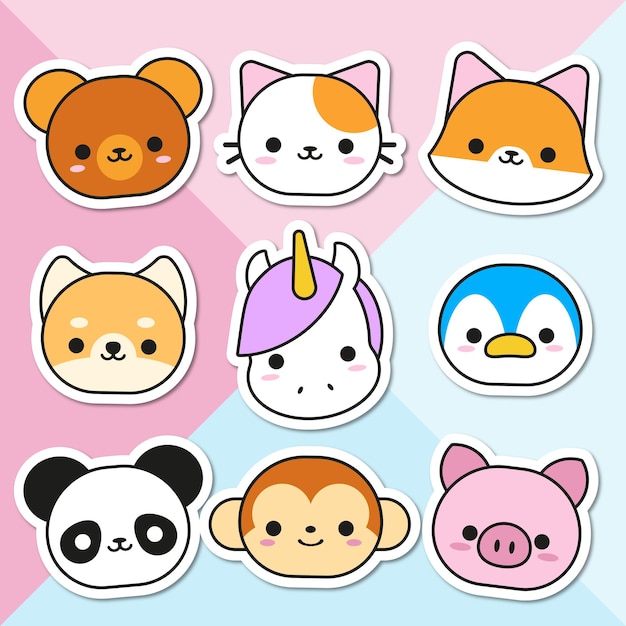 Cute kawaii animals