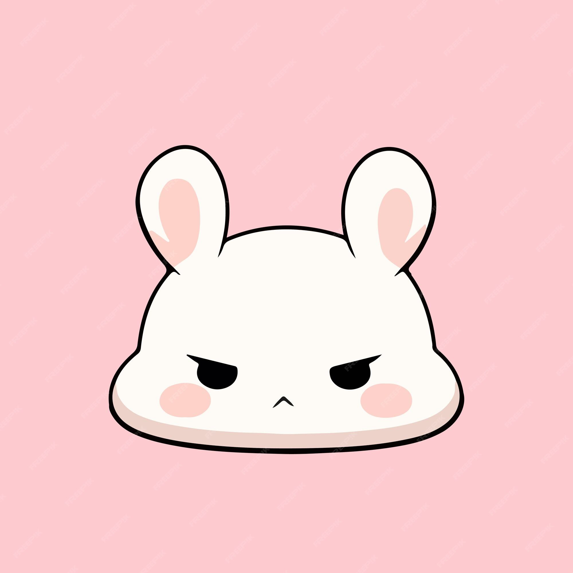 Premium Vector | Cute kawaii cartoon rabbit bunny illustration flat ...