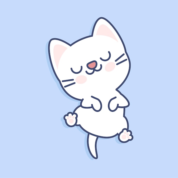 Cute kawaii cat