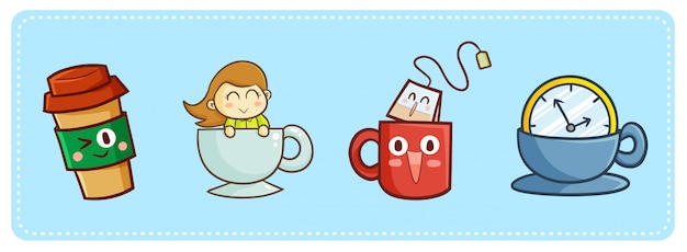 Simpatici caffè e tè kawaii per ammazzare il tempo