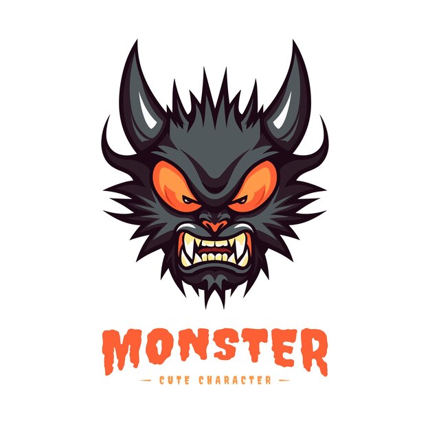 Vector cute kawaii monster illustration