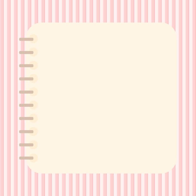 Cute Kawaii Pastel pink poster notebook background