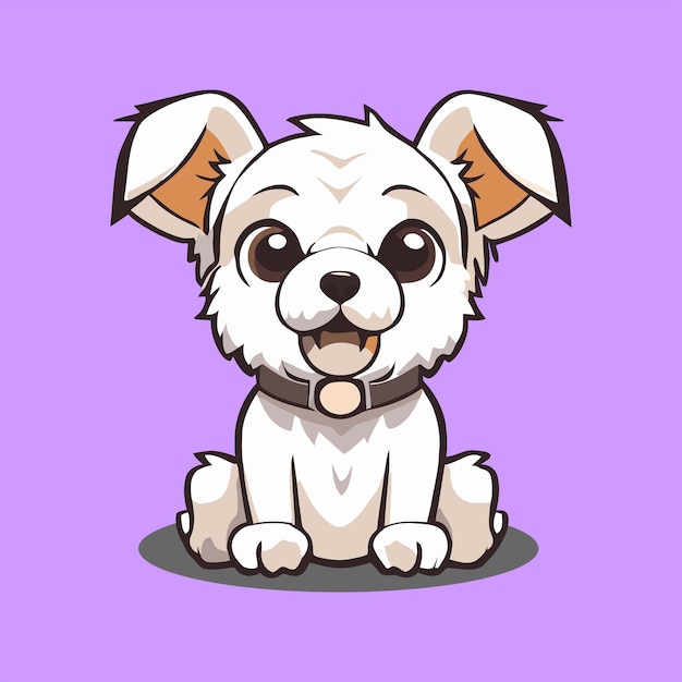 Premium Vector | Cute kawaii puppy vector