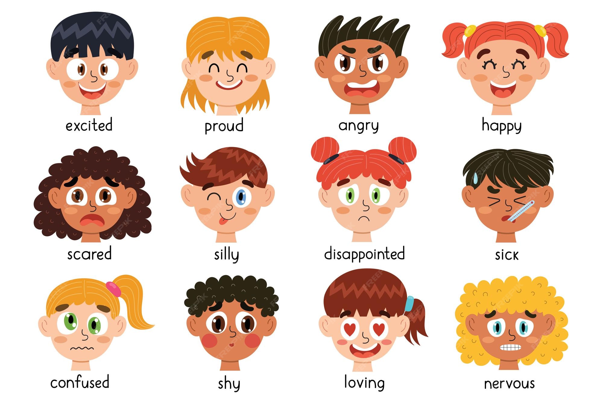 Feelings Faces For Preschoolers