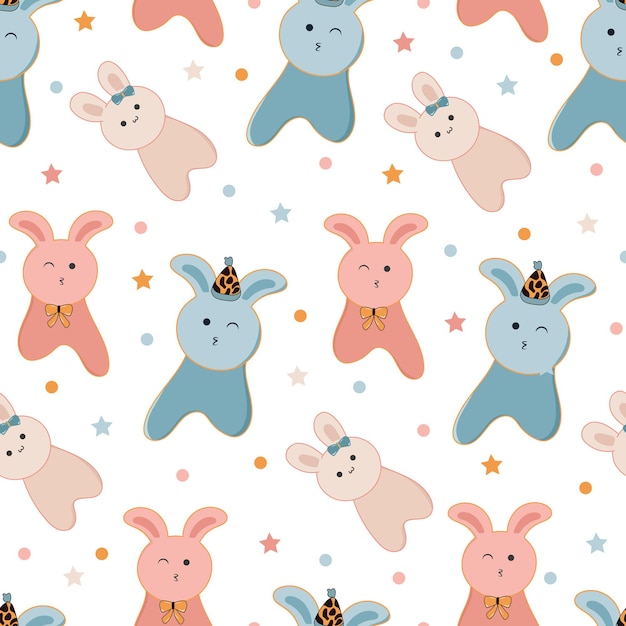 cute kids seamless pattern design