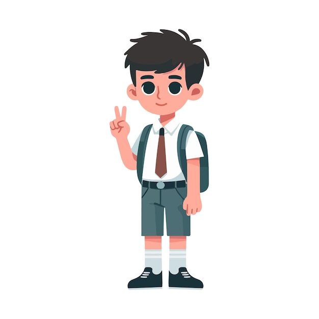 Cute kids student illustration