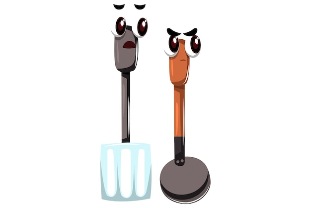 Cute Kitchenware Character Design Illustration