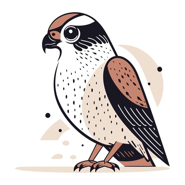 Premium Vector | Cute kite bird hand drawn vector illustration in