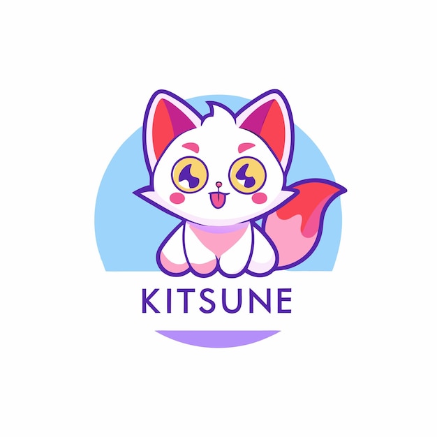 cute kitsune logo