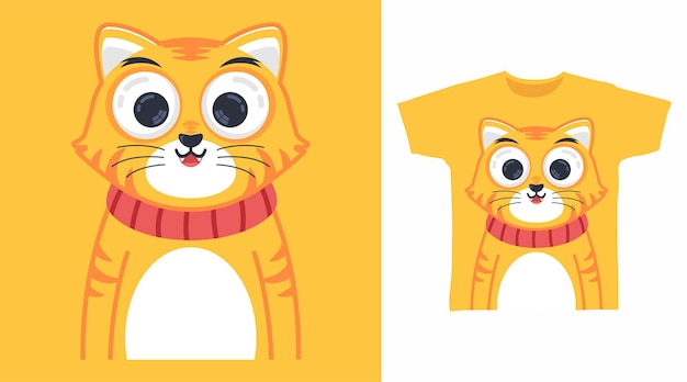 Cute kitten cartoon tshirt designs