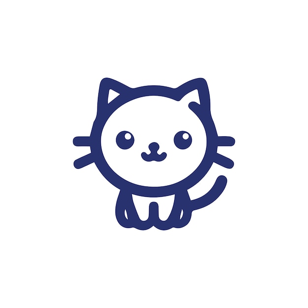 Cute kitty cat vector