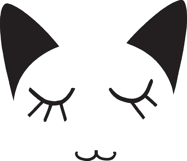 Cute Kitty Vector Icon Collection