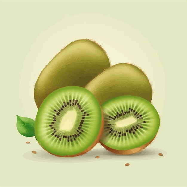 Cute Kiwi bird vector illustration for your naturethemed greeting card