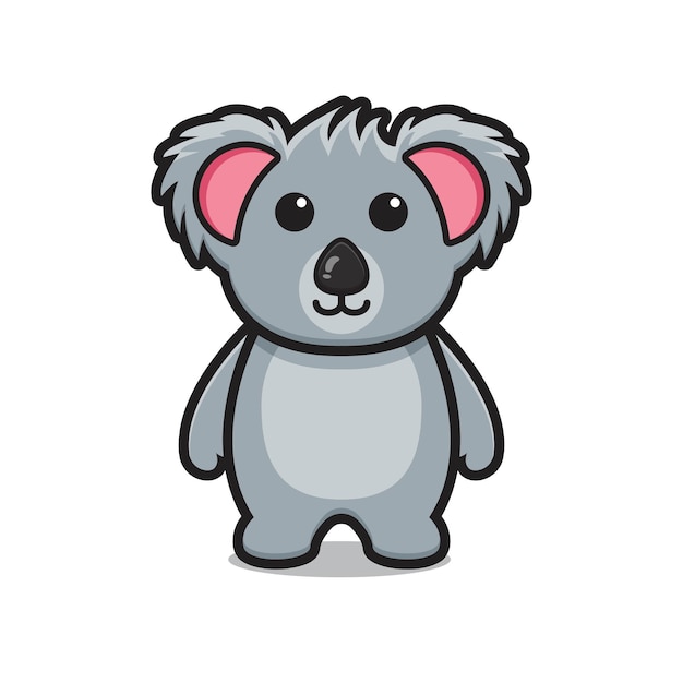 Cute koala animal mascot character cartoon