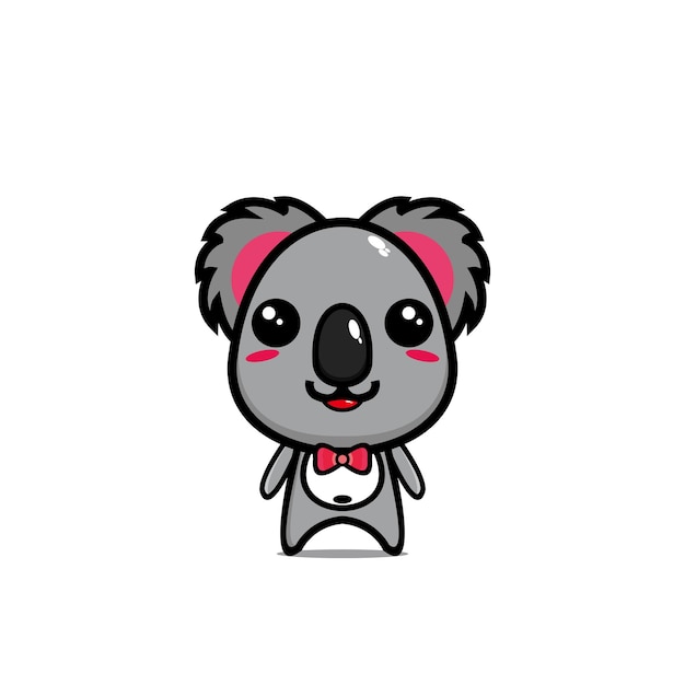 Cute koala cartoon character design mascot mammal illustration