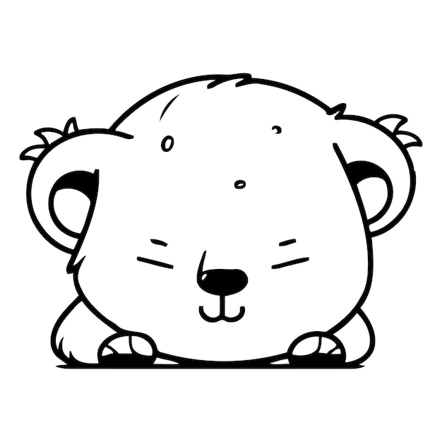 Cute koala cartoon character Vector illustration of a cute koala