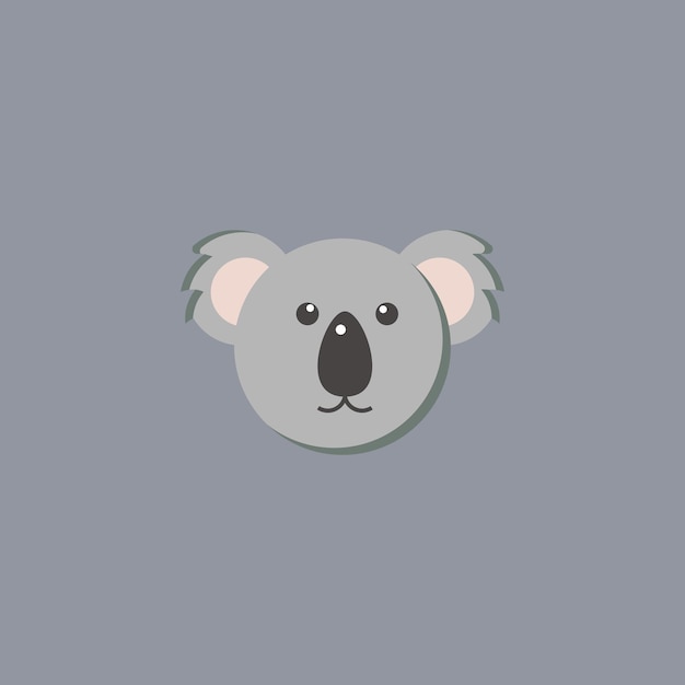 Vector cute koala cartoon ilustratioon design