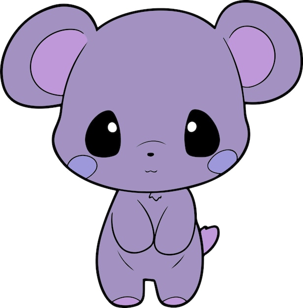 Cartoon carino di koala illustrazione vettoriale di koala clipart