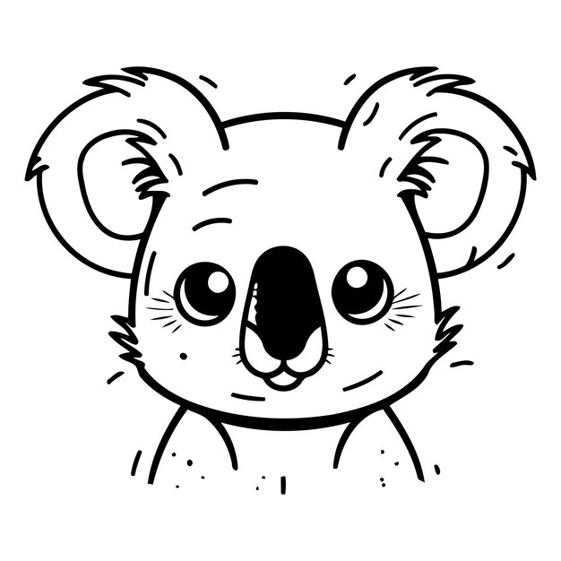 Vector cute koala cartoon vector illustration of cute koala