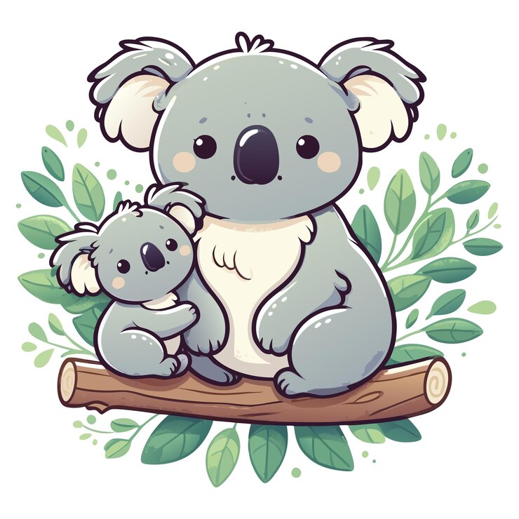 Cute Koala Clipart Vector