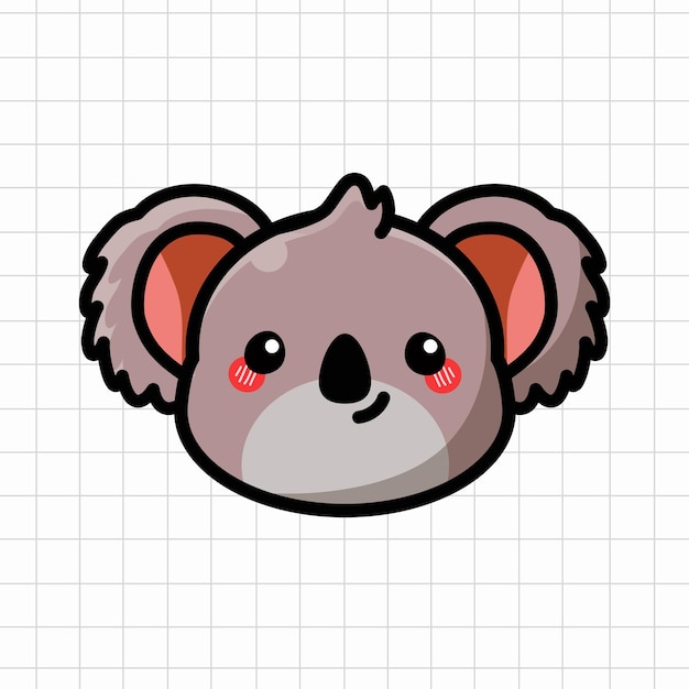 Vector cute koala vector illustration