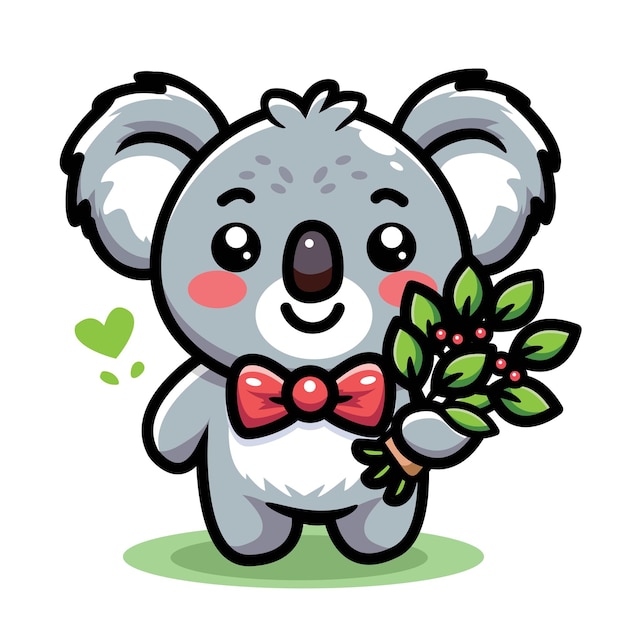 Vector cute koala vector illustration