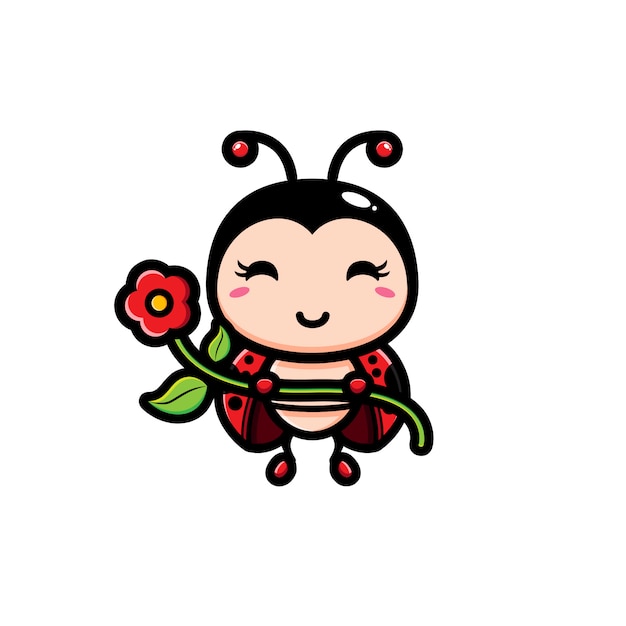 Cute ladybug character design