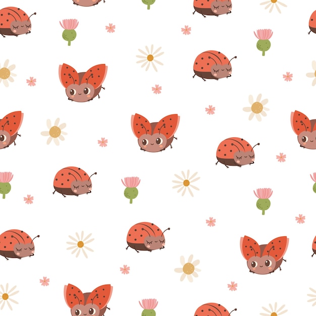 cute ladybugs pattern