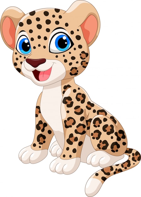 Cute leopard cartoon