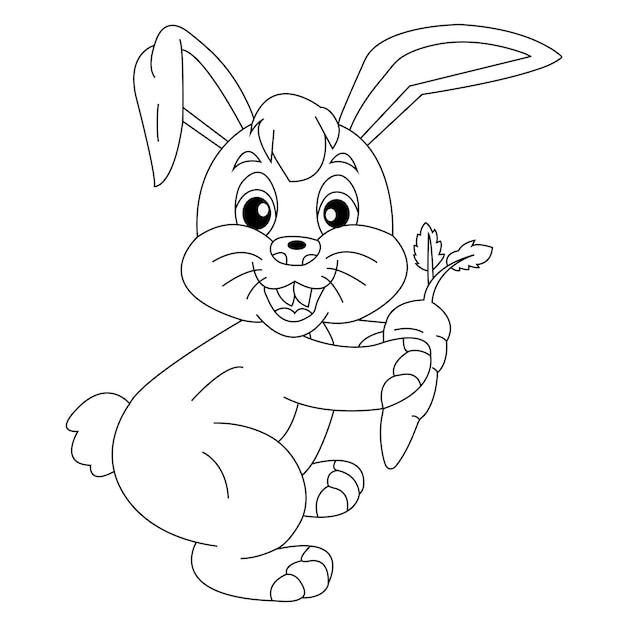 Cute line art coloring book pagesillaustration