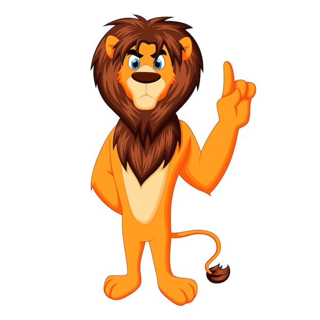 Cute lion cartoon