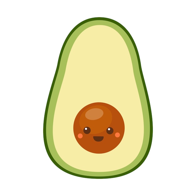 Vector cute little avocado